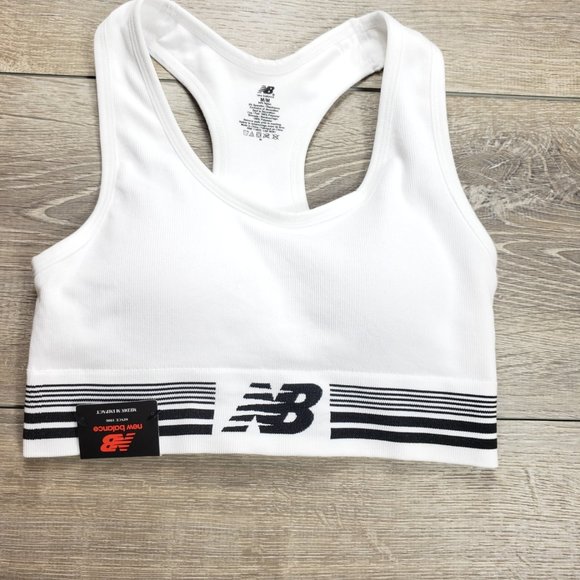 New Balance Other - NEW BALANCE MEDIUM IMPACT WHITE SPORT BRA SIZE M